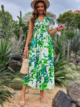 Lässiges Kleid mit bedruckter Taille